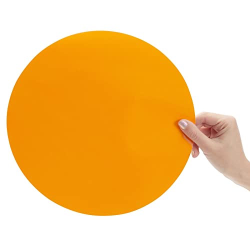 24-Pack Dry Erase Dots for Classroom Tables, Peel and Stick Removeable Circle Vinyl Sticker Spots for Whiteboards, Desks, Wall Decals, Student, Teacher School Supplies, 8 Rainbow Colors (11-Inch) - Image 5