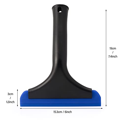 Gomake Small Silicone Squeegee Window Shower Squeegee Tool,Auto Water Blade for Car Windshield, Window, Mirror, Glass Door,Bathroom - Image 2