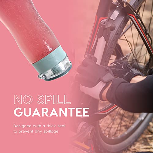 BPA Free Water Bottle | Clear Plastic Water Bottles | Sports Gym Bottle | 20-24 oz | sport water bottles | reusable water bottles | Smart Sports Bottle - Image 4