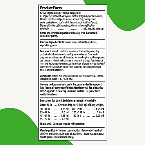 Pet Wellbeing Life Gold for Dogs and Cats - Vet-Formulated - Immune Support and Antioxidant Protection - Natural Herbal Supplement 4 oz (118 ml) - Image 3