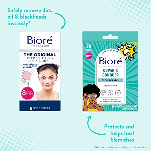 Biore Pimple Patches, Cover & Conquer Blemish Patch, Medical Grade Ultra-Thin Hydrocolloid for Covering Zits and Blemishes, HSA/FSA Approved, 30 count - Image 7