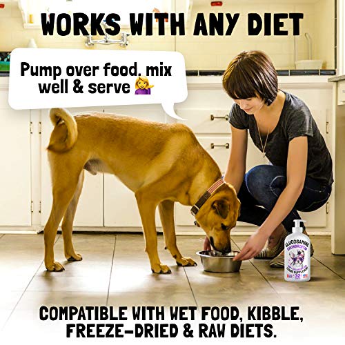 Liquid Glucosamine for Dogs Bacon Flavour with Chondroitin, MSM & Hyaluronic Acid K9 Supplement Hip and Joint Formula Advanced Mobility Joint Pain Relief Senior Advanced Supplement for All Breeds - Image 7