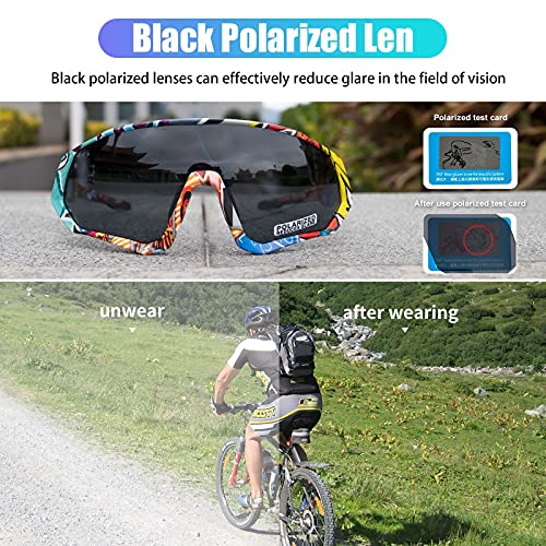 KAPVOE Cycling Glasses Polarized Sports Sunglasses MTB Mountain Bike Eyewear Men Women Road Bicycle BMX Running Fishing Golf - Image 8